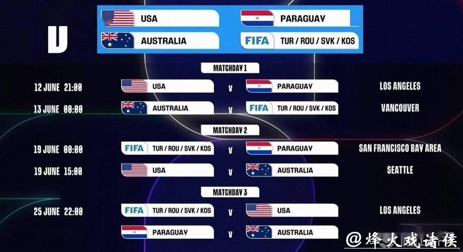 2026世界杯决赛比赛时间表 2026世界杯决赛比赛时间表